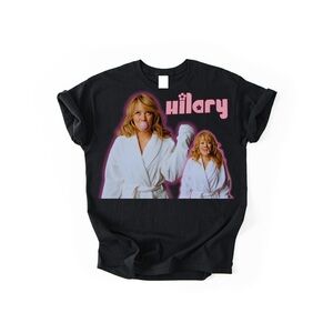 Hilary Duff  Bubble Gum T-Shirt, Adult Unisex Black